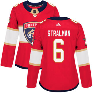 Adidas Florida Panthers #6 Anton Stralman Red Home Authentic Women’s Stitched NHL Jersey