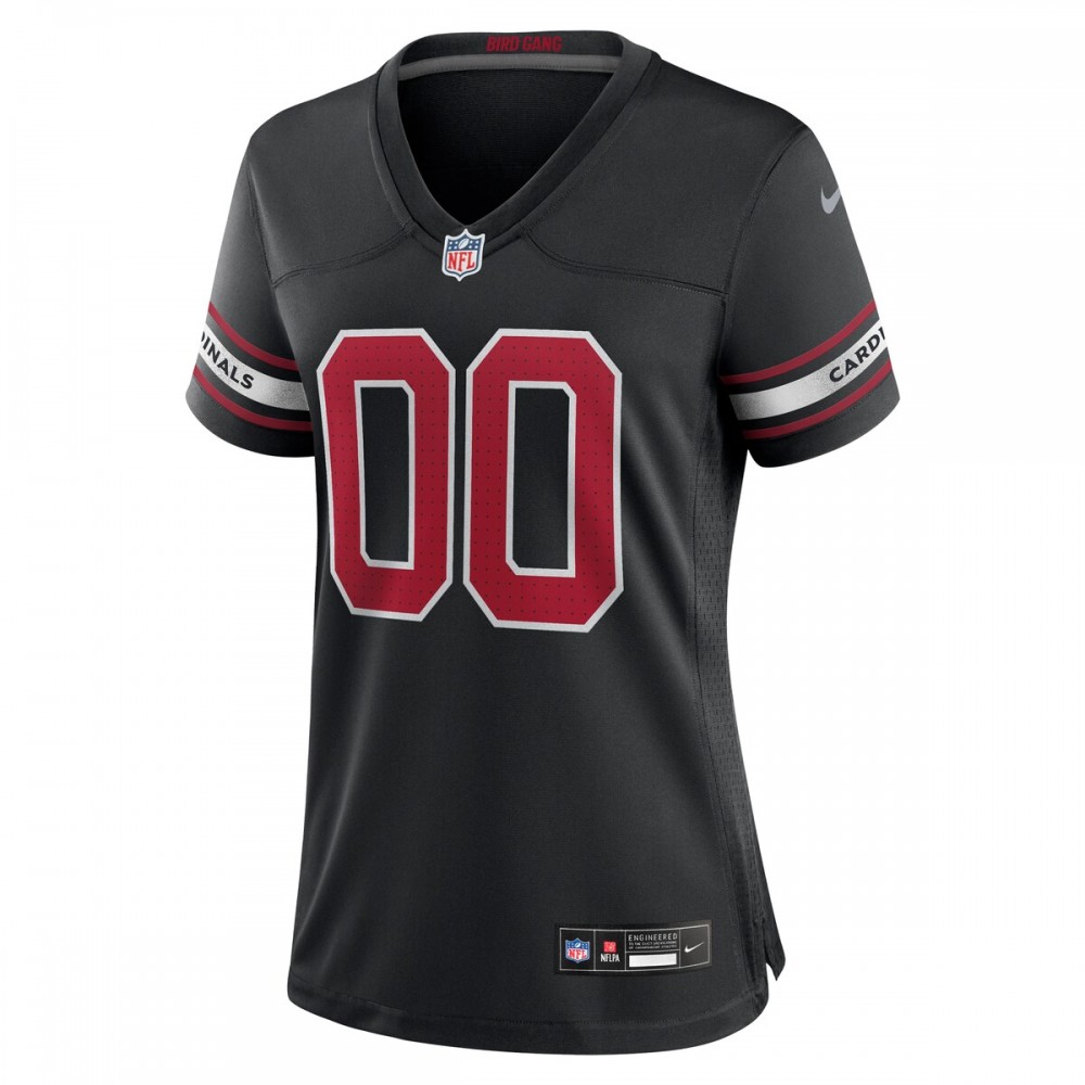 Arizona Cardinals Nike Women's Alternate Custom Game Jersey - Black - Image 2