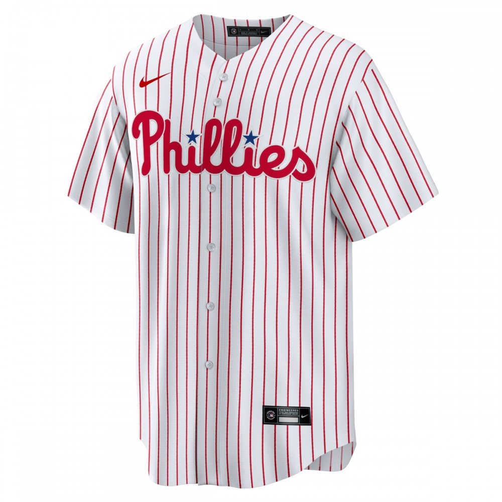JT Realmuto Philadelphia Phillies Nike Home Replica Player Name Jersey - White - Image 2