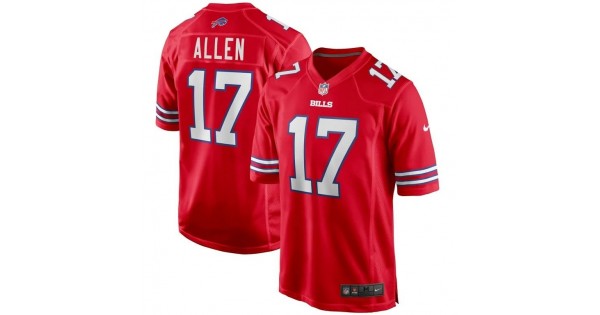 Josh Allen Buffalo Bills Nike Youth Game Jersey - Red - Image 2