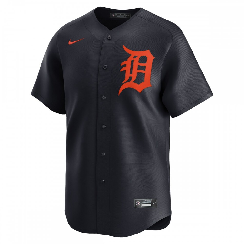 Detroit Tigers Nike Alternate Limited Custom Jersey – Navy - Image 2