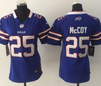 Nike Buffalo Bills #25 LeSean McCoy Light Blue Game Womens Jersey