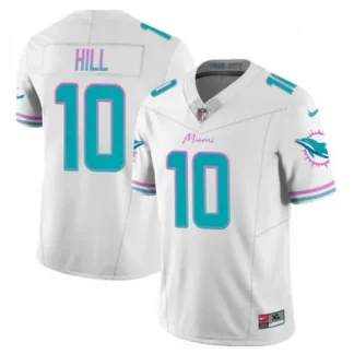 Men's Miami Dolphins #10 Tyreek Hill White 2023 F.U.S.E Alternate Vapor Limited Stitched Football Jersey IC4T