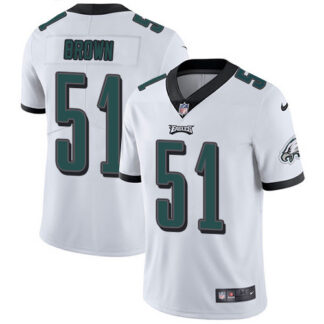 Nike Philadelphia Eagles #51 Zach Brown White Men’s Stitched NFL Vapor Untouchable Limited Jersey