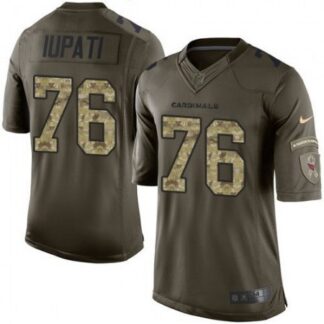 Cardinals #76 Mike Iupati Green Men's Stitched NFL Limited Salute to Service Jersey