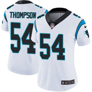 Nike Carolina Panthers #54 Shaq Thompson White Women’s Stitched NFL Vapor Untouchable Limited Jersey