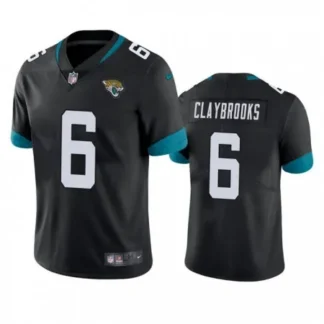 Men's Jacksonville Jaguars #6 Chris Claybrooks Black Vapor Untouchable Limited Stitched Jersey