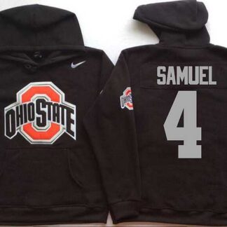 Ohio State Buckeyes #4 Curtis Samuel Black Men's Pullover Stitched Hoodie