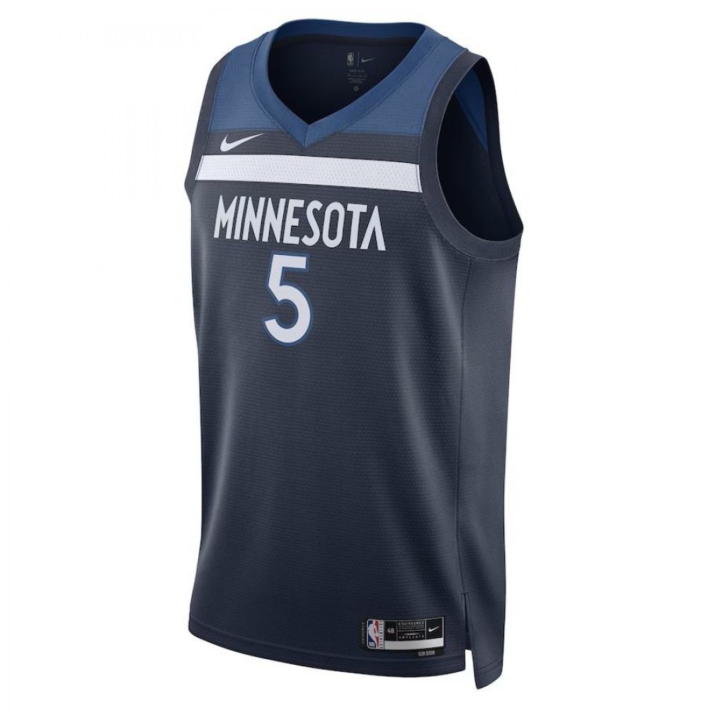 Anthony Edwards Minnesota Timberwolves Nike Unisex Swingman Jersey - Icon Edition - Navy - Image 2