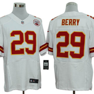 Size 60 4XL-Eric Berry Kansas City Chiefs #29 White Stitched Nike Elite NFL Jerseys