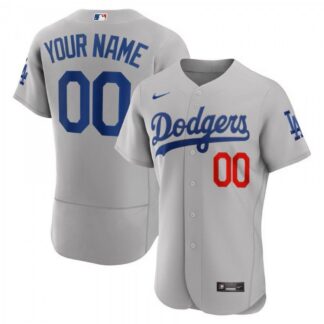 Los Angeles Dodgers Nike Home Custom Pick-A-Player Retired Roster Authentic Jersey - Gray