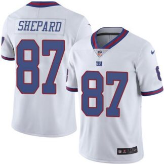 Nike New York Giants #87 Sterling Shepard White Men’s Stitched NFL Limited Rush Jersey