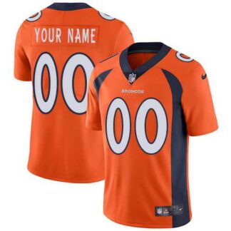 Customized Men & Women & Youth Nike Broncos Orange Vapor Untouchable Player Limited Jersey