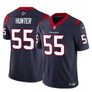 Men & Women & Youth Houston Texans #55 Danielle Hunter Navy 2024 F.U.S.E Vapor Untouchable Limited Football Stitche...