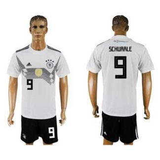 Germany #9 Schurrle White Home Soccer Country Jersey