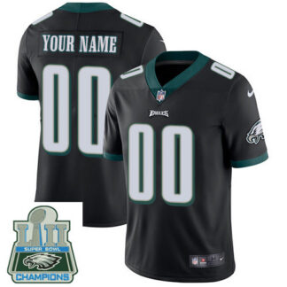 Nike Limited Men's Alternate Black Super Bowl LII Champions Jersey - Customized NFL Philadelphia Eagles Vapor Untou...