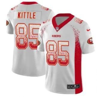 Men's San Francisco 49ers #85 George Kittle White 2019 Drift Fashion Color Rush Limited Stitched NFL Jersey