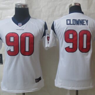 Youth Limited Nike Houston Texans #90 Clowney White Jerseys
