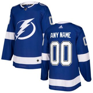 Men’s Adidas Lightning Personalized Authentic Royal Blue Home NHL Jersey