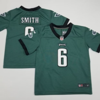Toddlers Philadelphia Eagles #6 DeVonta Smith Midnight Green 2021 Vapor Untouchable Stitched NFL Nike Limited Jersey
