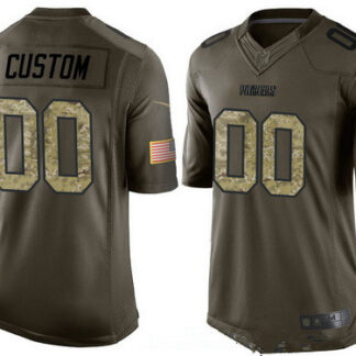 ultra‑ Men's Green Bay Packers Custom Olive Camo Salute To Service Veterans Day NFL Nike Limited Jersey ‑uniform