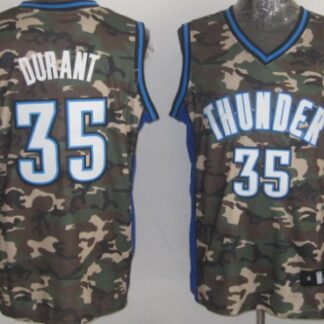 Oklahoma City Thunder #35 Kevin Durant Camo Fashion Jersey