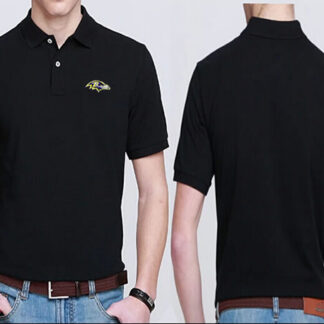Baltimore Ravens Players Performance Polo Shirt-Black