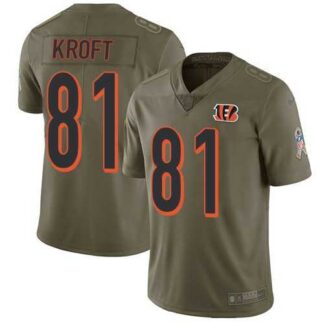 Nike Bengals 81 Tyler Kroft Olive Salute To Service Limited Jersey Dzhi