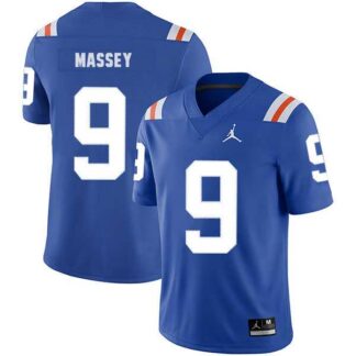 Florida Gators 9 Dre Massey Blue Throwback College Football Jersey Dzhi