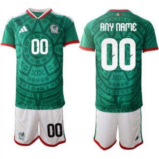 Men's Mexico Custom Green 2025-26 Home Soccer Jersey Suit
