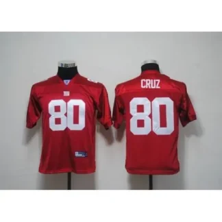 Giants #80 Victor Cruz Red Stitched Youth NFL Jersey