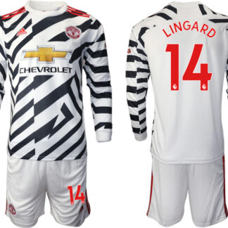 2021 Men Manchester united away long sleeve 14 soccer jerseys