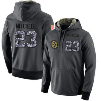 NFL Men's Nike Pittsburgh Steelers #23 Mike Mitchell Stitched Black Anthracite Salute to Service Player Performance...
