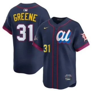 Men's American League #31 Riley Greene Navy 2025 All-Star Edition Limited Player Jersey