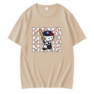 Hello Kitty Mama NY Yankees Baseball T-Shirt