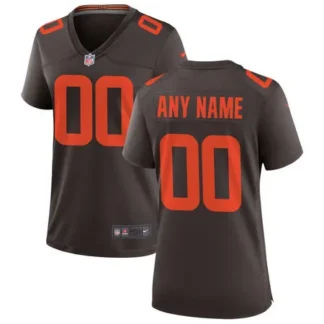 Women's Cleveland Browns Nike Brown Alternate Game Custom Jersey