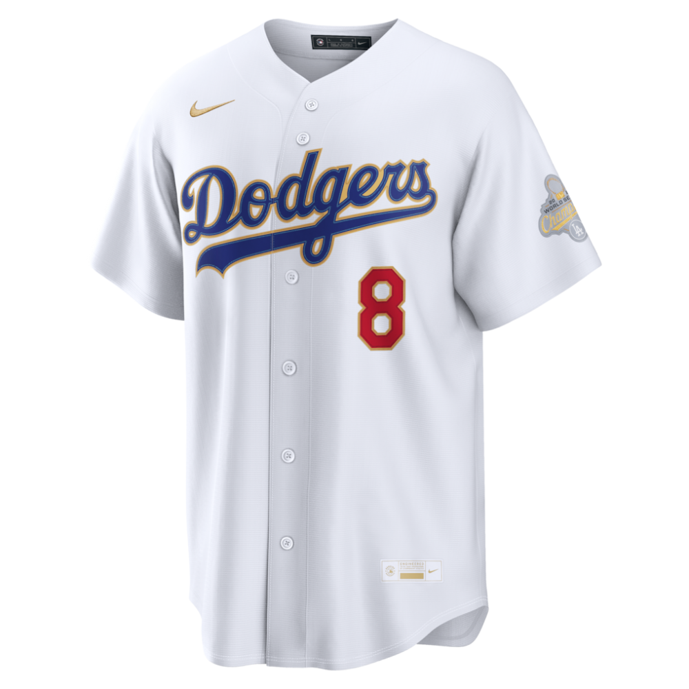 Enrique Hernández Los Angeles Dodgers Nike 2026 Gold Collection Stadium Jersey - White - Image 2