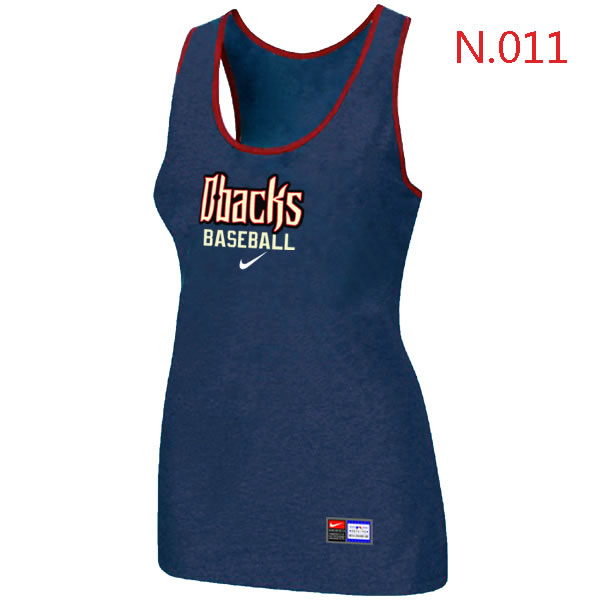 Nike Arizona Diamondbacks Tri-Blend Racerback stretch Tank Top Blue