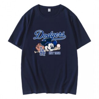 LA Dodgers Est 1958 Mickey Baseball T-Shirt