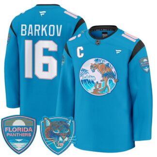 Men's & Women's & Youth Florida Panthers #16 Aleksander Barkov ‘SoFlo Night Edition’ Premium Stitched Jersey
