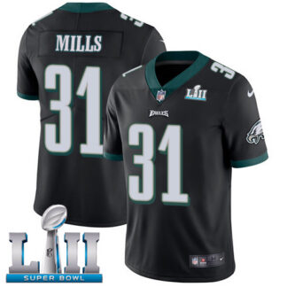 Nike Philadelphia Eagles #31 Jalen Mills Black Alternate Super Bowl LII Youth Stitched NFL Vapor Untouchable Limite...