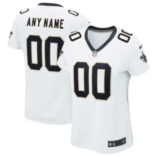 Women's New Orleans Saints Nike White Game Road Custom Jersey