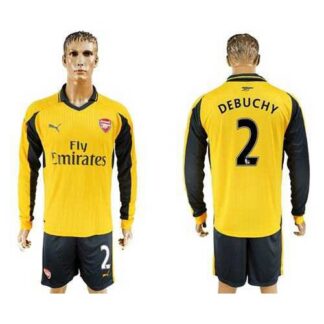 Arsenal #2 Debuchy Away Long Sleeves Soccer Club Jersey