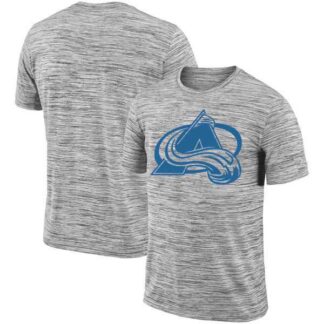 ultra‑ Colorado Avalanche 2018 Heathered Black Sideline Legend Velocity Travel Performance T-Shirt ‑uniform