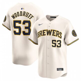 Brandon Woodruff Milwaukee Brewers Nike Home Limited Player Jersey - Cream