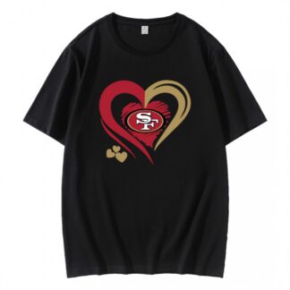 San Francisco 49ers Heart NFL Team T-Shirt