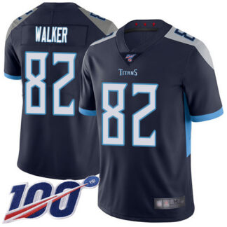 Nike Tennessee Titans #82 Delanie Walker Navy Blue Team Color Men’s Stitched NFL 100th Season Vapor Limited Jersey