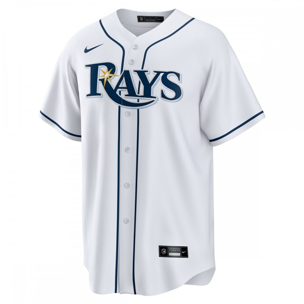 Tampa Bay Rays Nike Home Blank Replica Jersey - White - Image 2