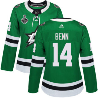 Adidas Dallas Stars #14 Jamie Benn Green Home Authentic Women’s 2020 Stanley Cup Final Stitched NHL Jersey