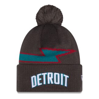 Detroit Pistons New Era 2025/26 City Edition Cuffed Knit Hat with Pom – Gray